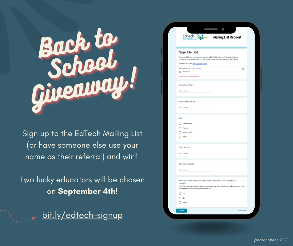 Back to School Giveaway Details #1